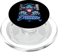 Evolution DJ Monkey Electronic Music Sound Engineer PopSockets PopGrip pour MagSafe
