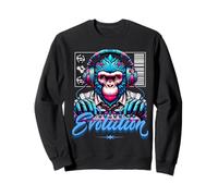 Evolution DJ Monkey Electronic Music Sound Engineer Sweatshirt