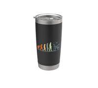 Evolution Drum Leçons de batterie vintage Cadeau pour batteur Gobelet isotherme en acier inoxydable double paroi