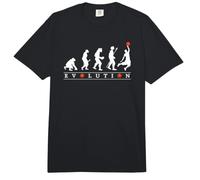 Évolution du Basket-Ball avec l'homme Amusant de l'évolution Humaine Comfort Colors Adult Heavyweight T-Shirt