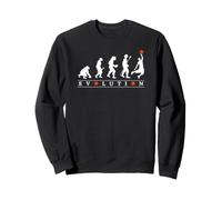 Évolution du Basket-Ball avec l'homme Amusant de l'évolution Humaine Sweatshirt