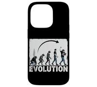 Evolution du Football américain Quaterback Humain Coque pour iPhone 14 Pro