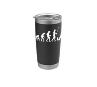 Evolution Du Loup Loup Hurlant Protection Des Animaux Gobelet isotherme en acier inoxydable double paroi