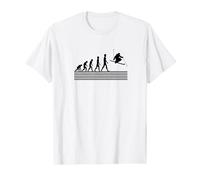Evolution du ski style rétro évolution humaine T-Shirt