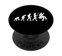 Évolution du Travail Travailler Workaholic Bureau Humour PopSockets PopGrip Adhésif