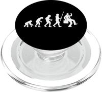 Évolution du Travail Travailler Workaholic Bureau Humour PopSockets PopGrip pour MagSafe