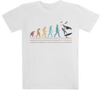 Evolution du Wingfoil pour Les Surfeurs Blanc À Manches Courtes Kids Tee White Kids Tee Short Sleeve T-Shirt