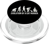 Évolution d'un Chat Hugger Funny Kitty Lover Fan Feline Fan PopSockets PopGrip pour MagSafe