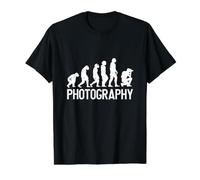 Évolution d'un Photographe drôle Cadeaux Amateurs d'appareils Photo T-Shirt Graphique avec Valeur, Homme, Noir, L