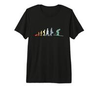 Evolution d'un Skieur Professeur de Ski T-Shirt Haut de Gamme