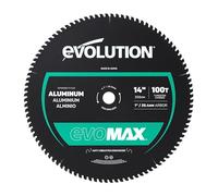 Evolution EVOMAX14AL | Lame TCT en aluminium 100T de 35,6 cm | Compatible avec S14CPS, S15CPS, S355MCS, S355CPSL, S380CPS, EVOSAW380 | Coupe de précision et durée de vie prolongée de la lame | Qualité