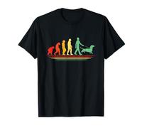 Evolution Graphic Teckel Propriétaire de chien Amoureux des chiens Wiener Dog T-Shirt