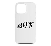 Évolution Humaine Musculation Squat Drôle Coque pour iPhone 13 Pro Max