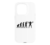 Évolution Humaine Musculation Squat Drôle Coque pour iPhone 15 Pro