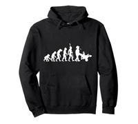 Évolution jardinier jardin jardinage fleur brouette bêche Sweat à Capuche