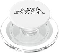 Évolution - Joueur d'alphorne Alpenhorn Almhorn Souffleur Alphorn PopSockets PopGrip pour MagSafe