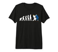 Evolution Judoka Taekwondo Karaté Aikido Ju-Jutsu Fun T-Shirt Haut de Gamme
