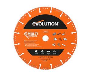 Evolution - Lame diamantée multi-matériaux de 230 mm pour coupe-disques - Diamants de qualité supérieure - Idéal pour couper le métal, la brique, les carreaux et le plastique