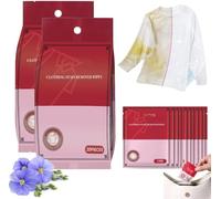 Evolution Lot de 2 lingettes humides détachantes pour vêtements, chaussures et draps de lit
