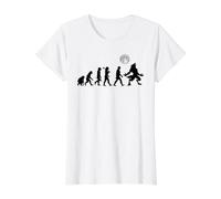 Évolution Loup-Garou Lune évolution Loup-Garou T-Shirt Graphique avec Valeur, Femme, Blanc, XS