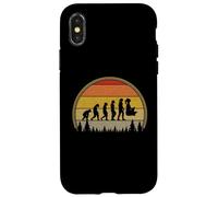 Evolution Meditation T-Shirt de Yoga rétro Vintage Sunset Design Coque pour iPhone X/XS