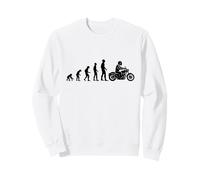Evolution Moto Homme Humour Idée Cadeau Motard Drôles Sweatshirt
