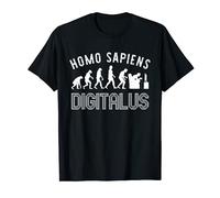 Evolution Nerd Homo Sapiens Digitalus Gamer latin T-Shirt