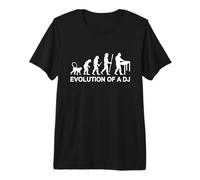 Evolution of a DJ Disque Jockey Humoristique T-Shirt Haut de Gamme