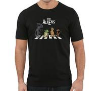 Evolution of Aliens Crossing The Road Lustige Neuheit T-Shirts Tee Top Erwachsene Kinder, Farbe07, L Manches Courtes(Large)