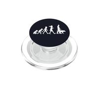 Evolution of Dog Walking Humour Funny Pet Owner Humour PopSockets PopGrip pour MagSafe