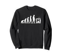 Evolution of Makers Impression 3D Humour Print Art Lover Sweatshirt