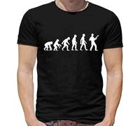 Evolution of Man Bass Guitar Player Mens T-Shirt Bassist Music Rock Tee Black Hemden(XX-Large)