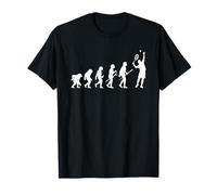 Evolution Of Man Tennis Funny Sports Players Coachs Lovers T-Shirt
