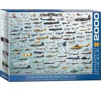 Evolution Of Militaire Aircraft 2000 Pièce Puzzle 965mm x 685mm ( Pz )