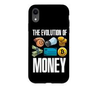 Evolution of Money Bitcoin Plan B Crypto BTC HODL Coque pour iPhone XR