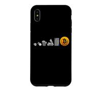 Evolution of Money Bitcoin Plan B Crypto BTC HODL Coque pour iPhone XS Max
