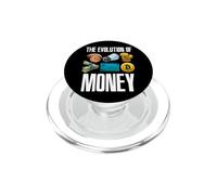 Evolution of Money Bitcoin Plan B Crypto BTC HODL PopSockets PopGrip pour MagSafe