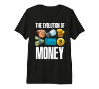 Evolution of Money Bitcoin Plan B Crypto BTC HODL T-Shirt Haut de Gamme