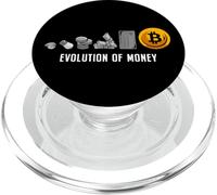 Evolution of Money Bitcoin Trading Plan BTC Crypto HODL PopSockets PopGrip pour MagSafe
