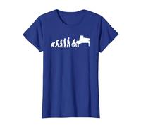 Évolution Piano Pianiste T-Shirt, Femme, Bleu Royal, S