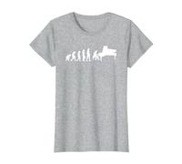 Évolution Piano Pianiste T-Shirt, Femme, Gris Chiné, M