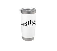 Evolution Ping Pong Homme Humour Idée Cadeau Pongiste Drôles Gobelet isotherme en acier inoxydable double paroi