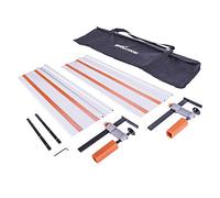 Evolution Power Tools Guide De Coupe Universel Pour Scie Circulaire - Compatible Avec La Plupart Des Marques - Pour Une Ligne De Coupe Droite - Pinces et Sac Inclus- 1,4m (2 x 700 mm) - ST1400