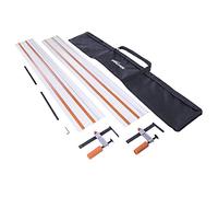 Evolution Power Tools Guide De Coupe Universel Pour Scie Circulaire - Compatible Avec La Plupart Des Marques - Pour Une Ligne De Coupe Droite - Pinces et Sac Inclus - 2,8m (2 x 1400 mm) - ST2800