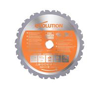 Evolution Power Tools La lame TCT multi-matériaux R185TCT-20CS (Rage) coupe le bois, le métal et le plastique, 185 mm