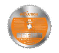 Evolution Power Tools - Lame Polyvalente en Carbure de Tungstène Rage, Orange, 355 mm