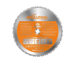 Evolution Power Tools Multi-Purpose Cutting Blade for, 14-inch RAGE355Blade Lame de Coupe Multifonction pour RAGE2, 35,6 cm, Argenté, 14 inch