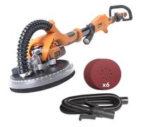 Evolution Power Tools - Ponceuse Téléscopique pour Cloisons Sèches avec Torche LED, 225 mm (230 V)