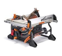 Evolution Power Tools R255TBL Scie à Table (Nouvelle Génération de Rage 5-S) Lame de Coupe Multi-Matériaux Coupe Bois, Métal, Plastique, Biseau à 45˚, Angle de Coupe à Onglet +/- 60˚, 1650w