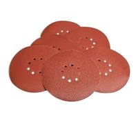 Evolution Power Tools SANDINGPAPER80G Pack de 6 Disques pour Ponceuse Manuelle/Ponceuse à Bras Télescopique 80 g, Red